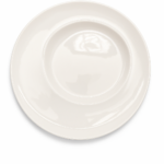 Teller flach mit Fahne und versetztem Spiegel 'Marchesi'